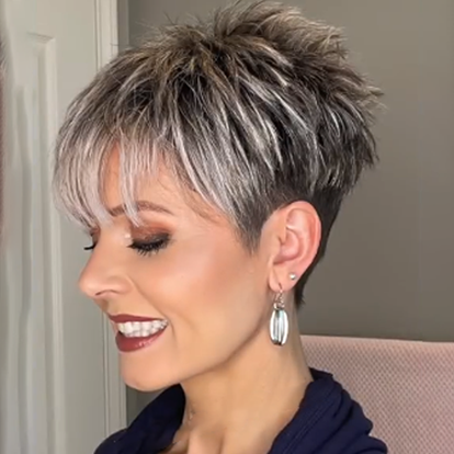 2021 New Style  Cute Pixie Hair