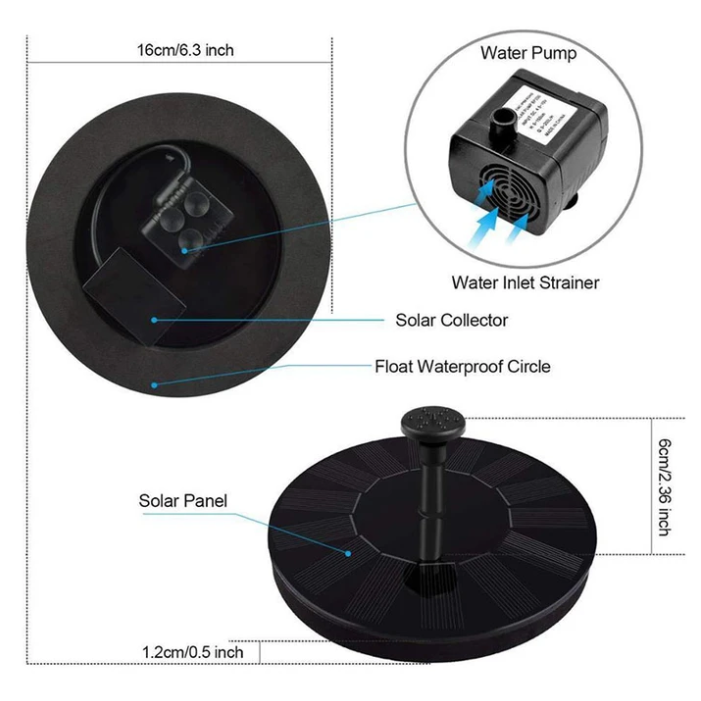 50% OFF-Solar Powered Bionic Fountain(Buy 2 Free Shipping,Buy 3 Extra Save$10)