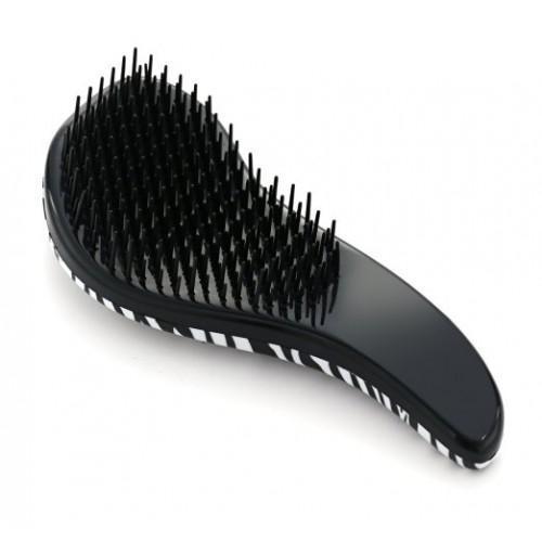 DETANGLING HAIR COMB ZEBRA PATTERN - hui koes