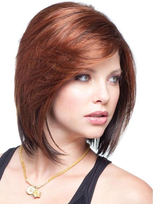 Straight Brown Bob Short Capless Synthetic Wig - hui koes